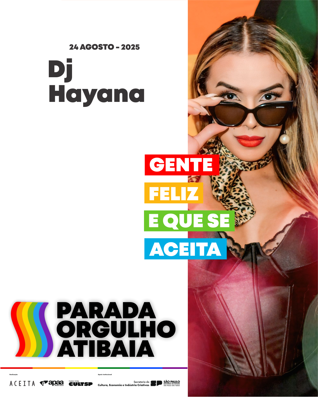 Festa Aceita apresenta Parada do Orgulho LGBT de Atibaia 
