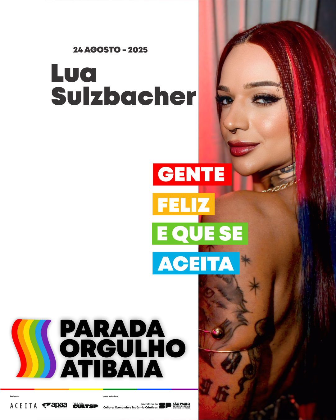 Festa Aceita apresenta Parada do Orgulho LGBT de Atibaia