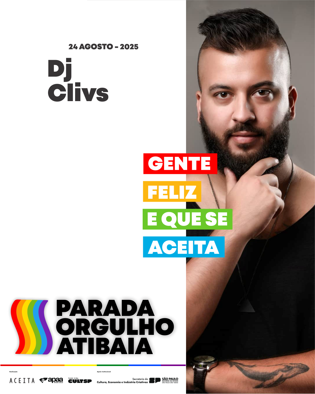 Festa Aceita apresenta Parada do Orgulho LGBT de Atibaia 
