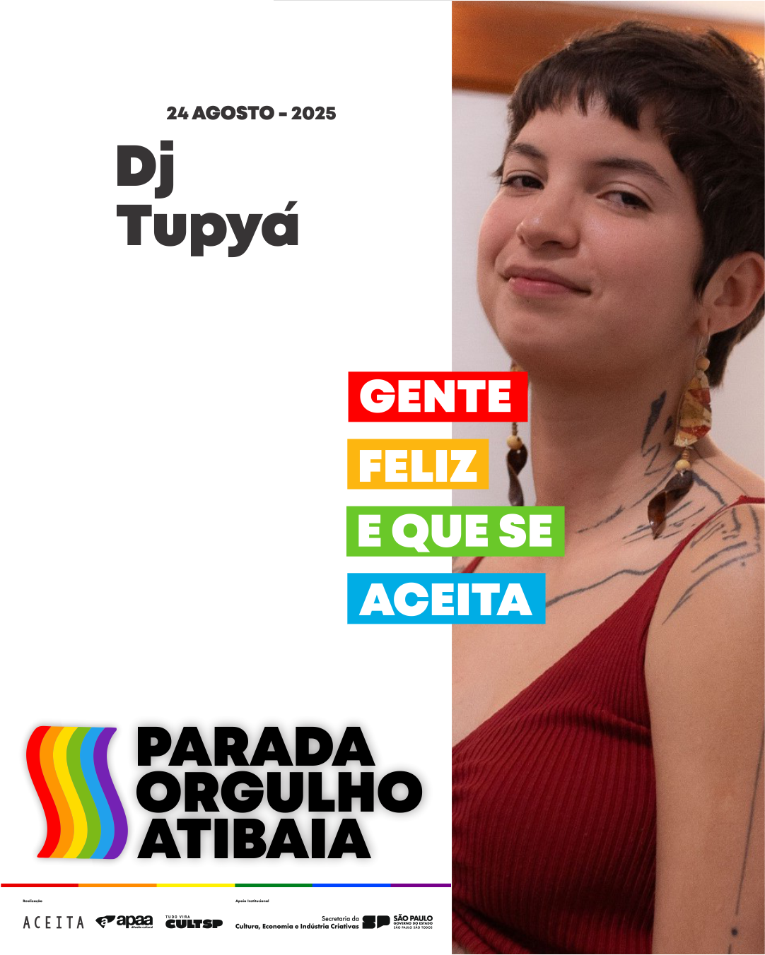 Festa Aceita apresenta Parada do Orgulho LGBT de Atibaia 